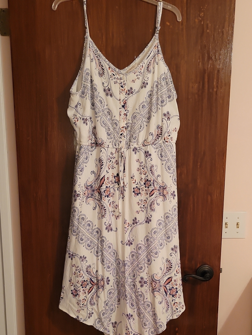 Knox Rose White And Navy Midi Sundress with Paisley Print - Picture 1 of 7